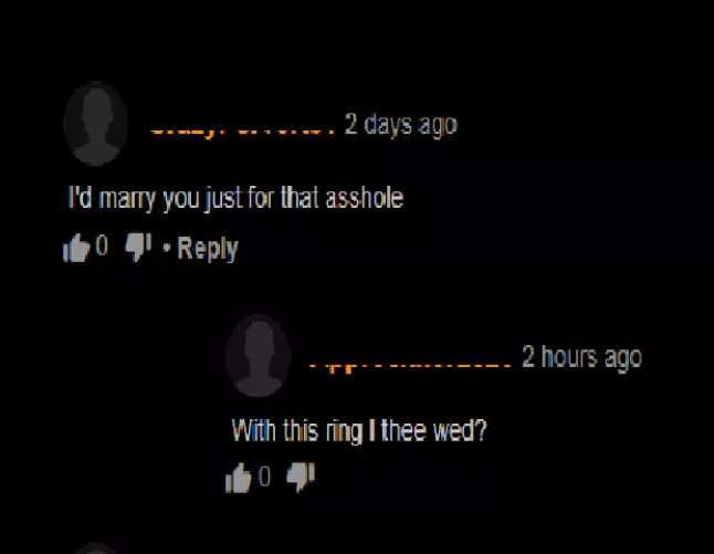 You may kiss the bride.... the bride's asshole?