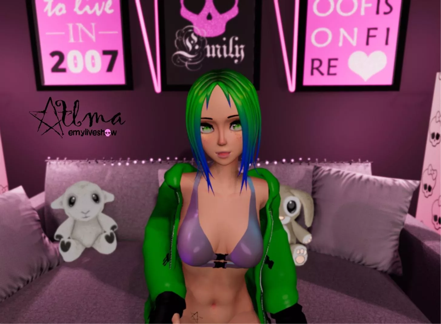 Your evening is mine today, join us🥵https://chaturbate.com/emyliveshow