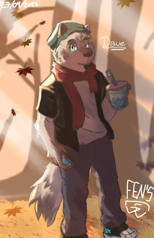 (art by me!) There, I finished, say hi to Dave!