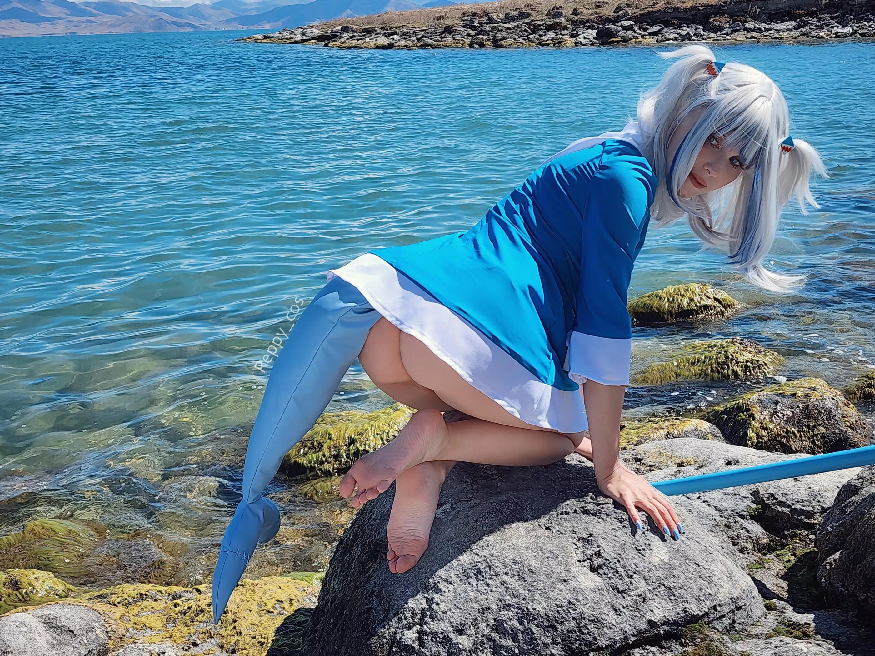 Cute Gawr Gura booty by Peppy_cos