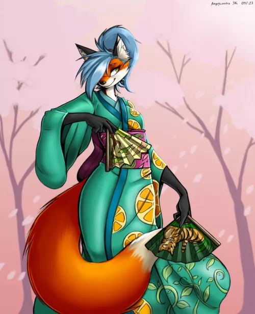 Geisha Fox (art by me)