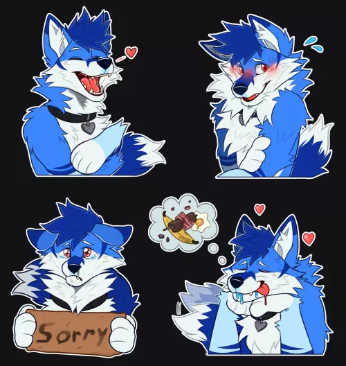 I'm open for sticker commissions (20$ per sticker)