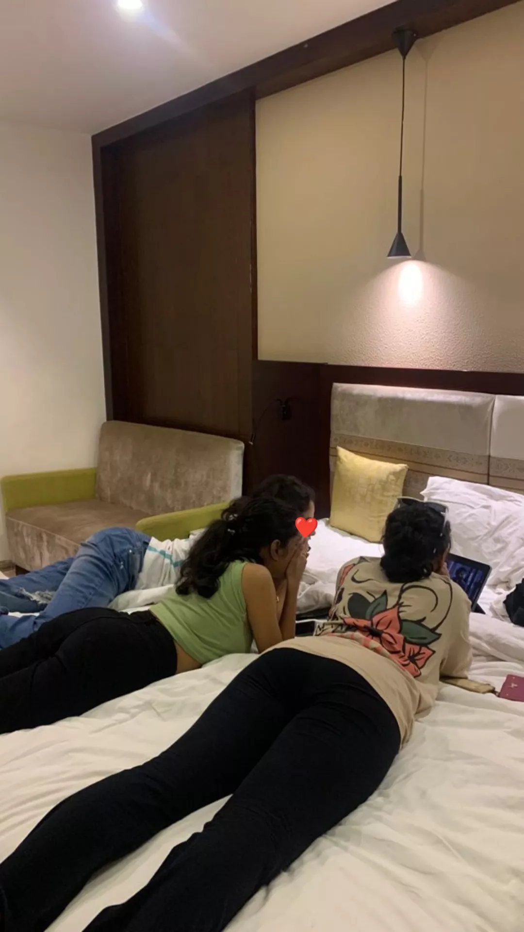 My roomies always leave me and vaishnavi behind while watching a movie