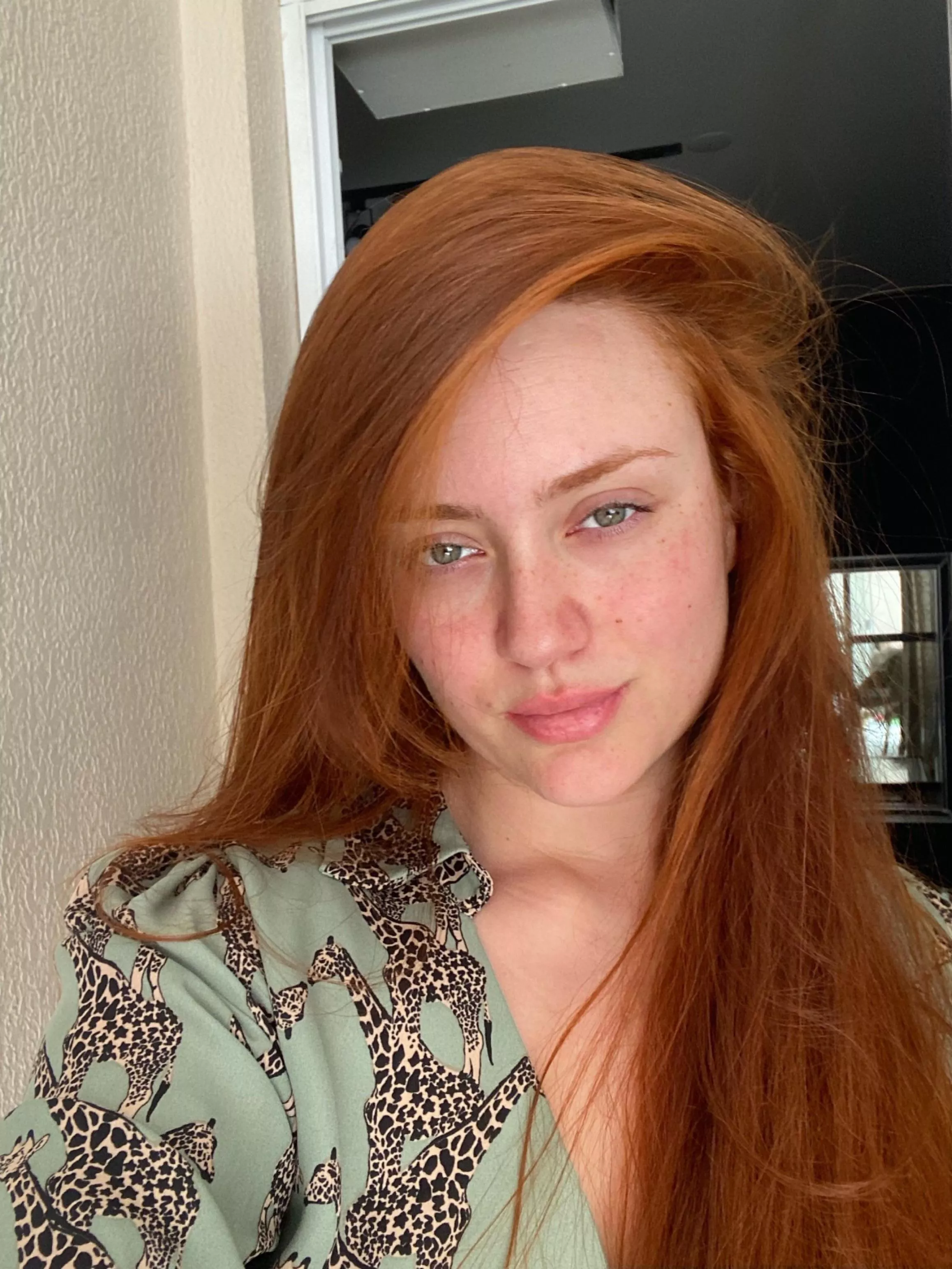 No makeup, no filter, many freckles
