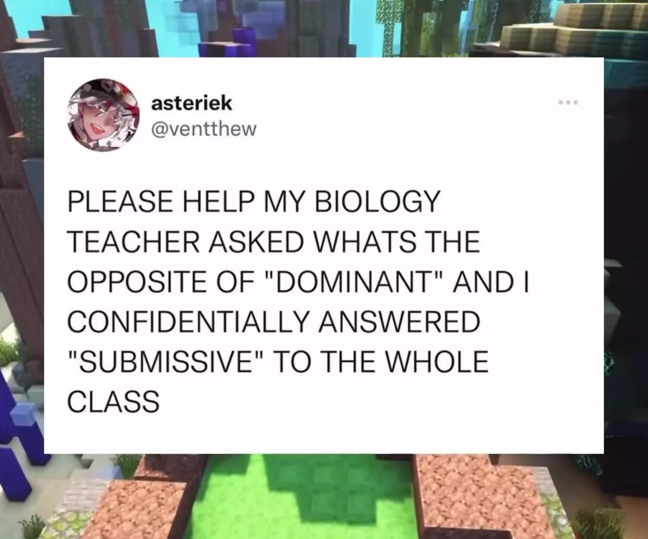 Right answer, wrong subject