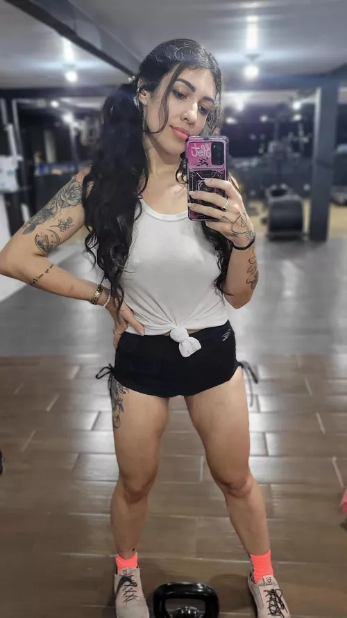 Sometimes I don't wear a bra to the gym.