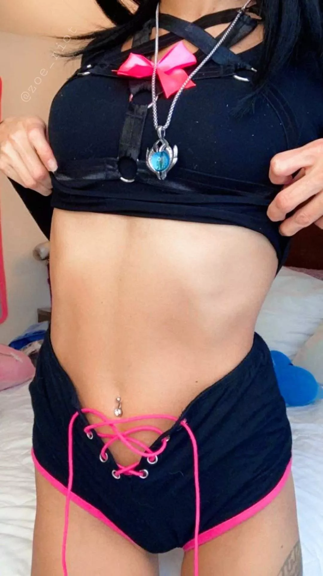 These shorts are perfect for a belly button flash