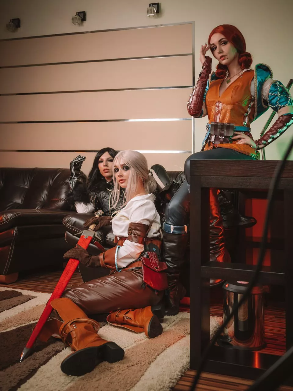 Triss, Ciri and Yenifer from The Witcher by Sia Siberia, Purple Bitch and Helly Rite
