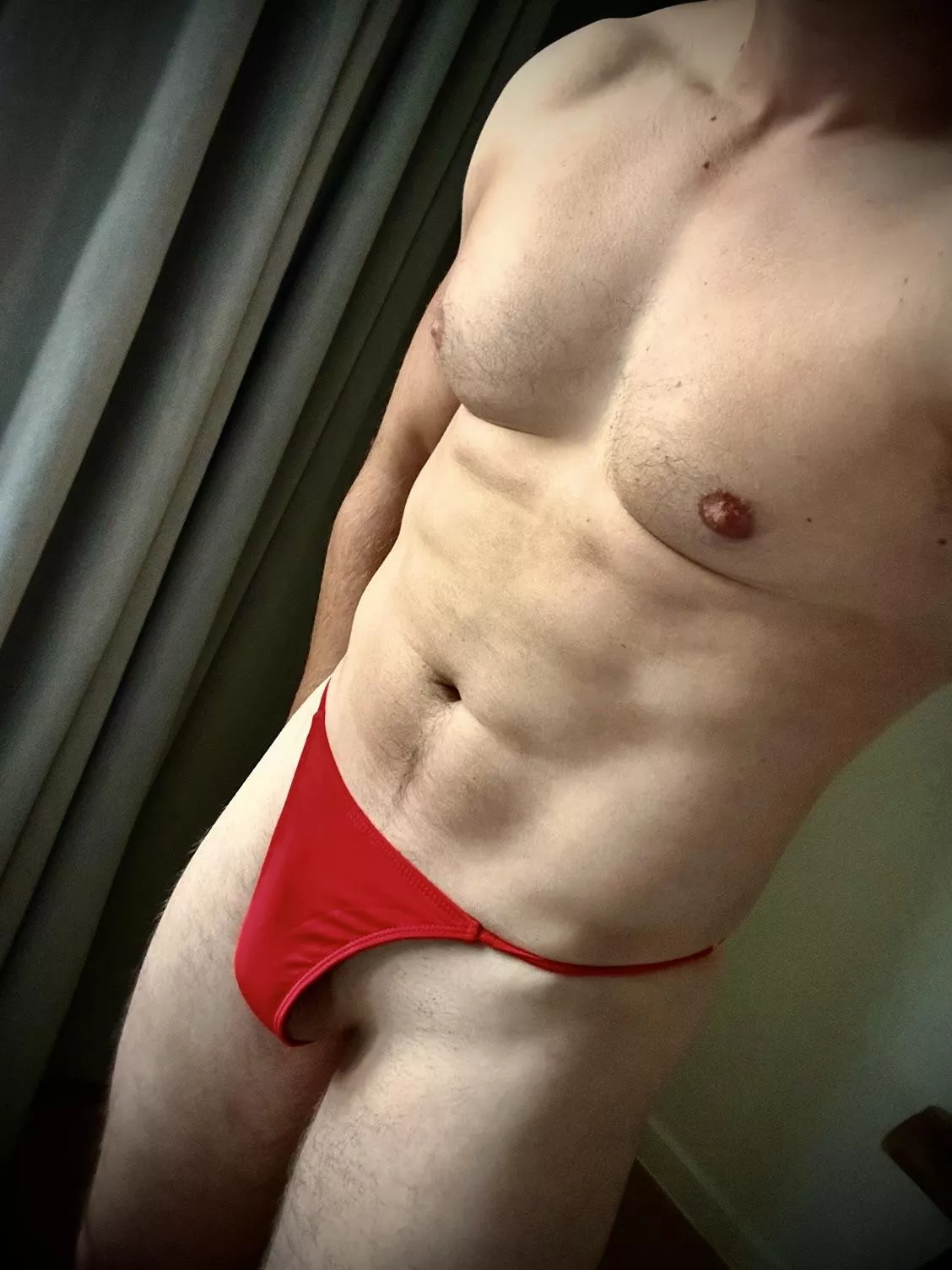 What Goes well with red? Abs.