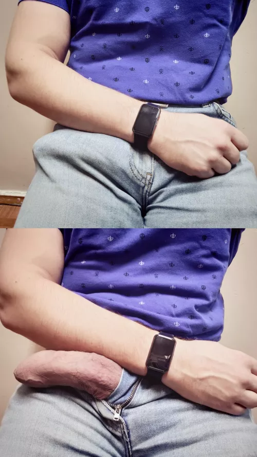 Big bulge -> thick dick 😅