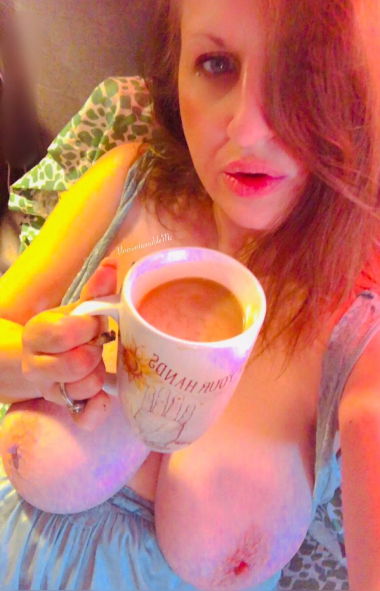 Don’t forget to blow on your coffee ☕️ ☕️☕️💋💋💋