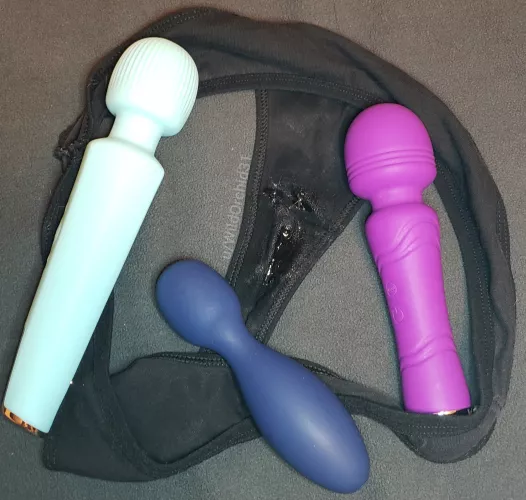 Edged for so long I needed 3 vibes to cum