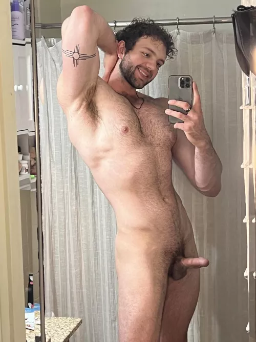 Hop in the shower with me? (I barely fit)