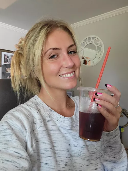 Gas station iced coffee >>