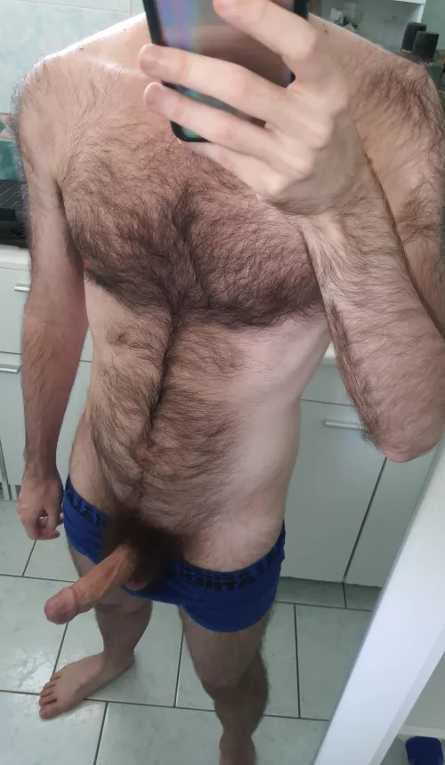 Hairy, veiny, uncut 😉