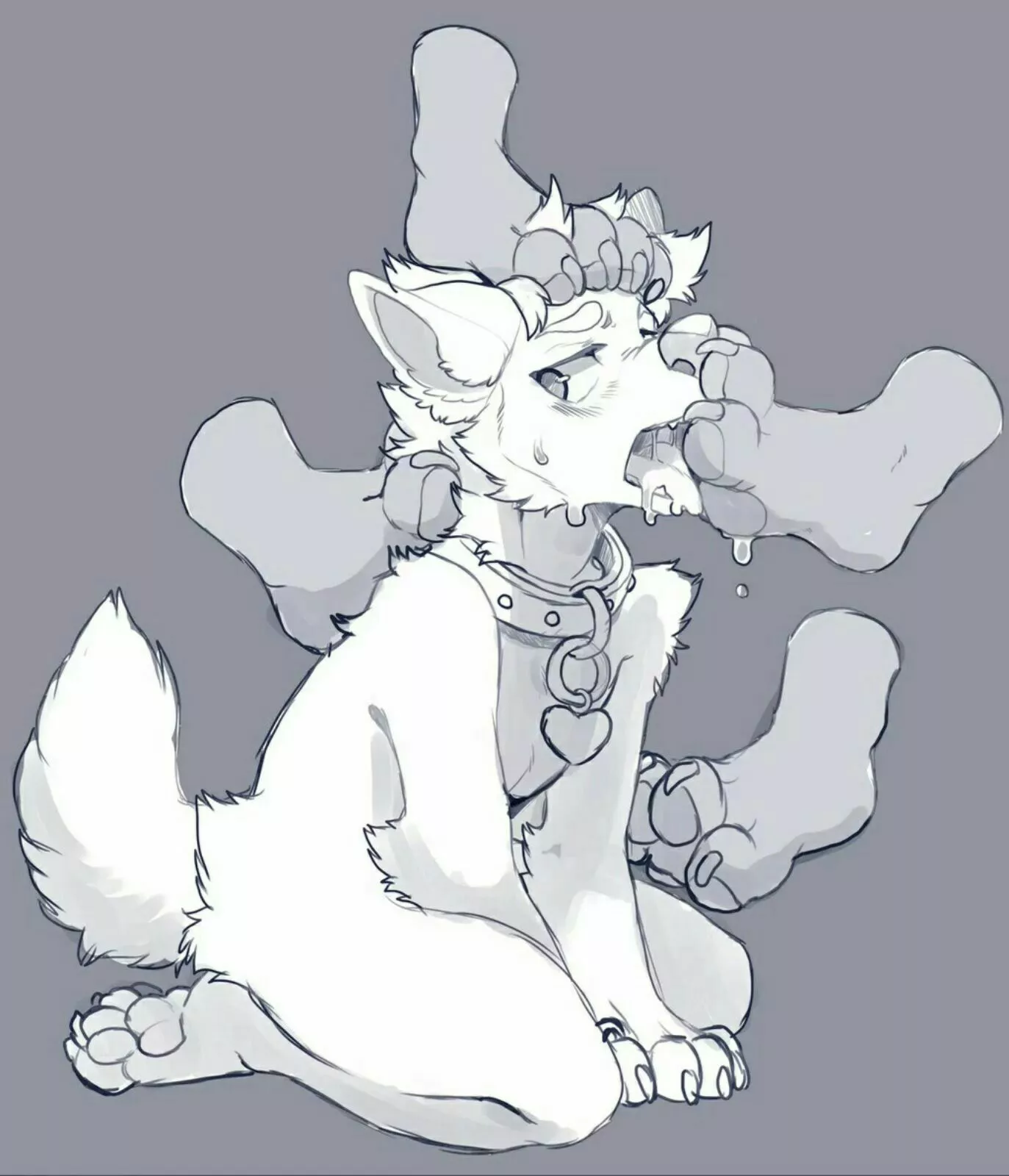 He knows his place...