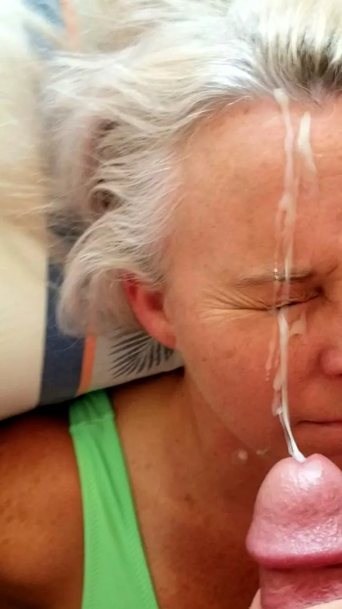 He loves to aim for my eye