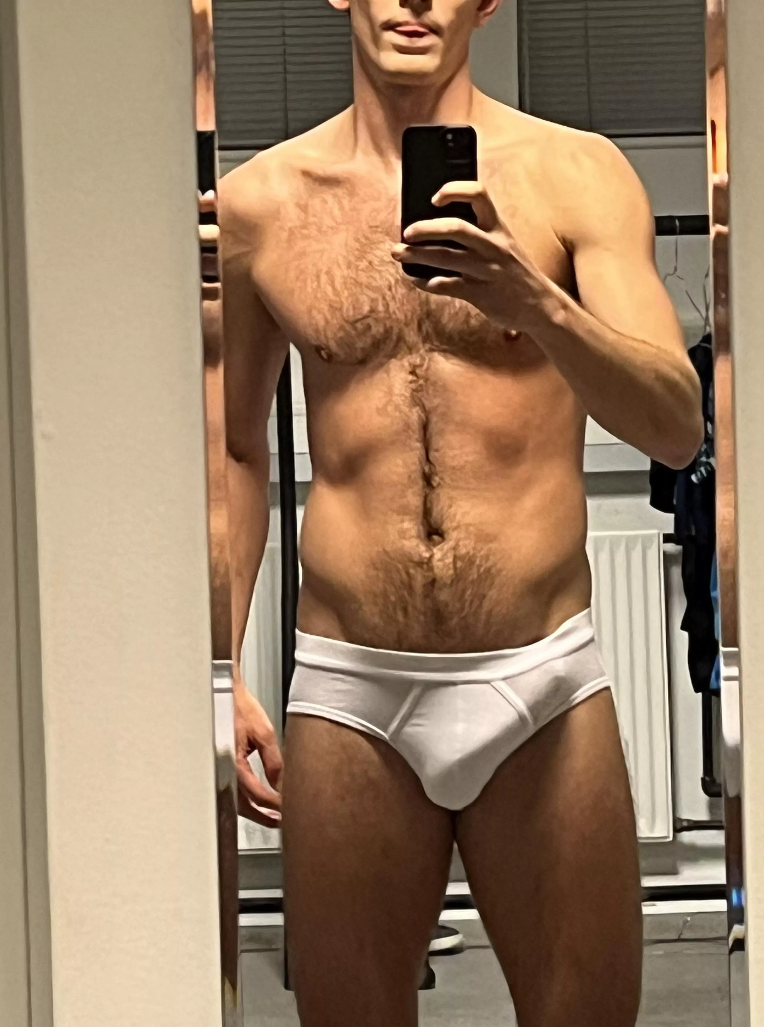 Locker room bulge