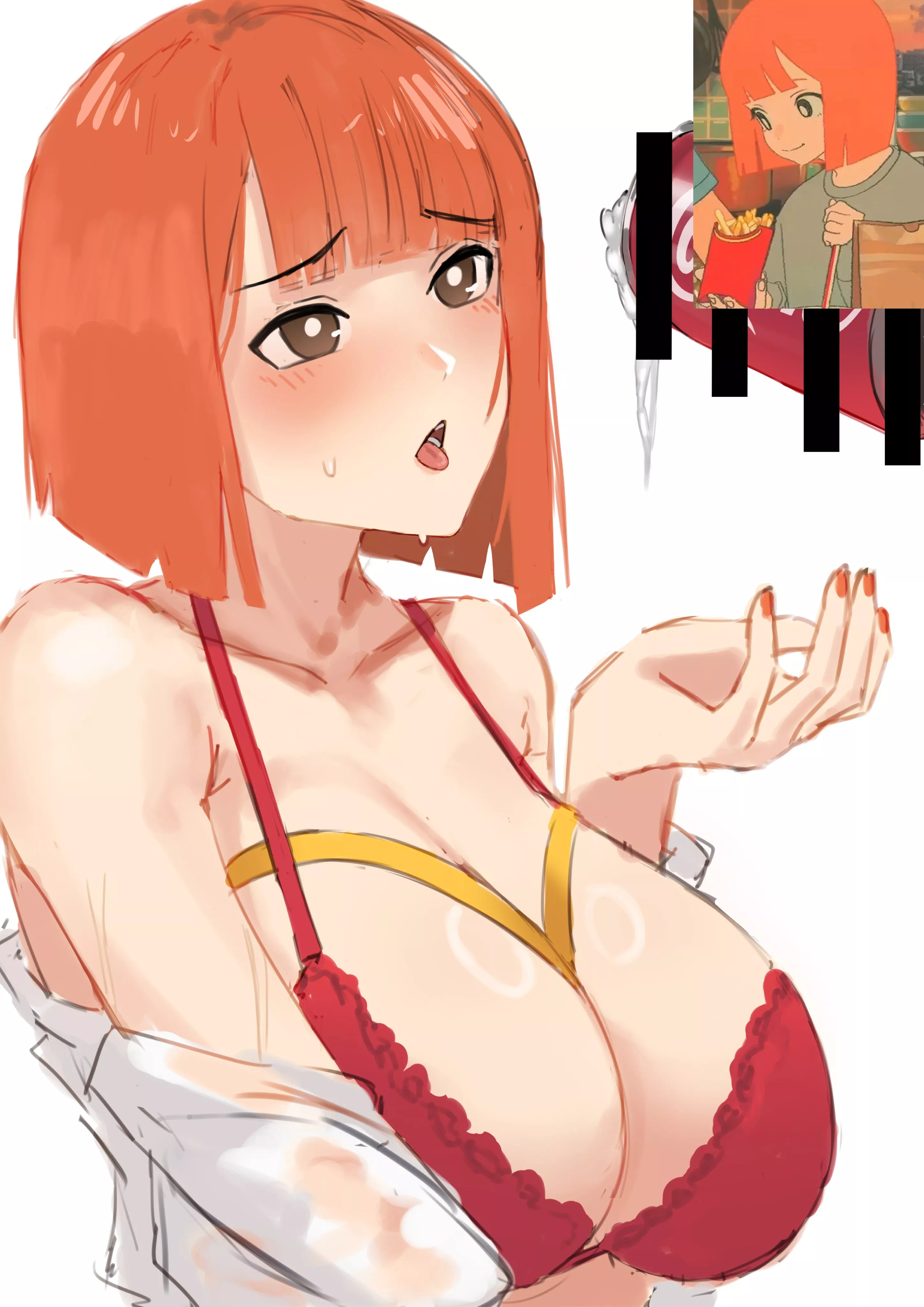 Mc Mommy is thirsty for coke