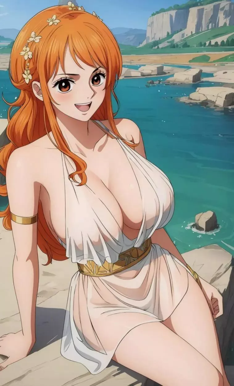 Nami in ancient greek clothing