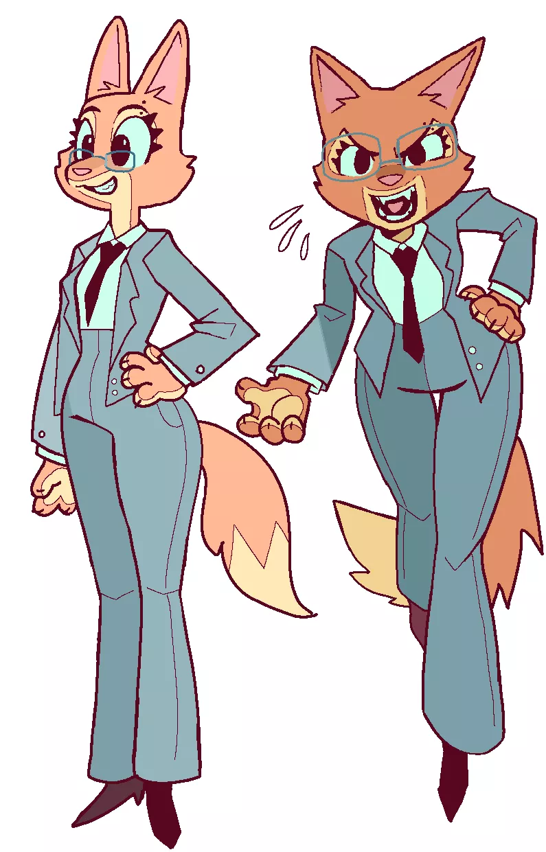 old Diane foxingtons (art by me)