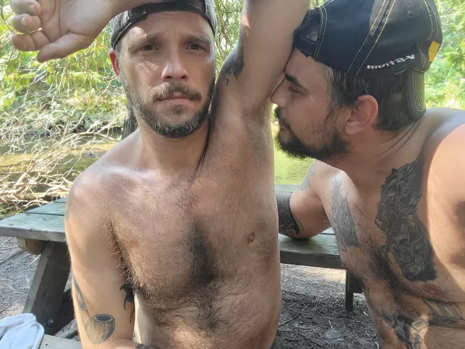 Taking in a nice big whiff