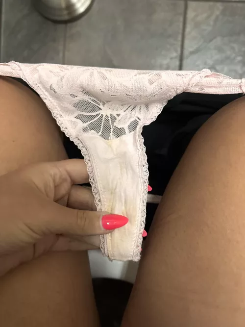Work bathroom panty check with 2 days of wear!