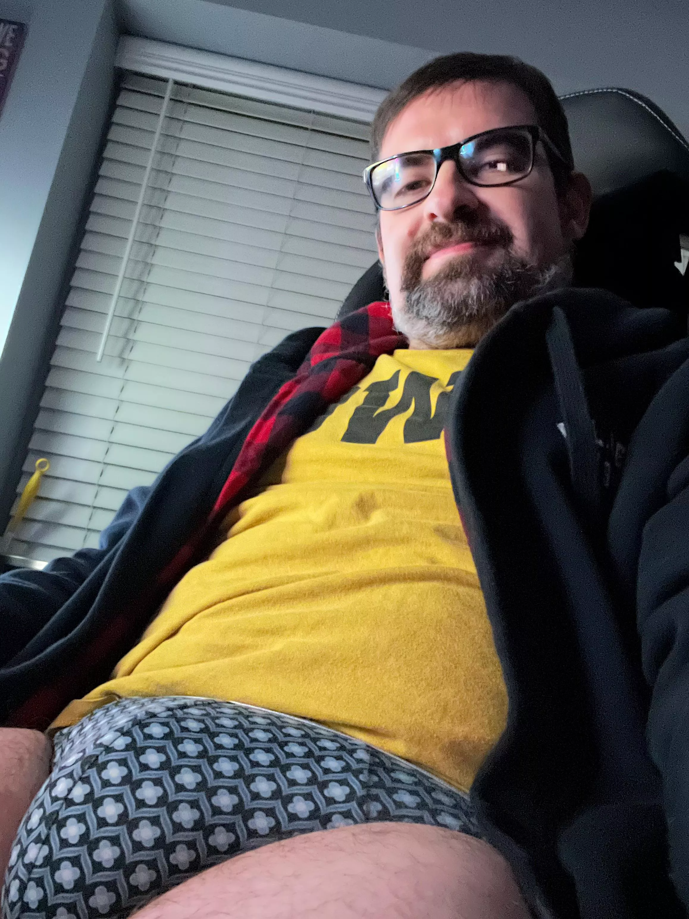 Hanging out in my briefs after a long day…how do I look?