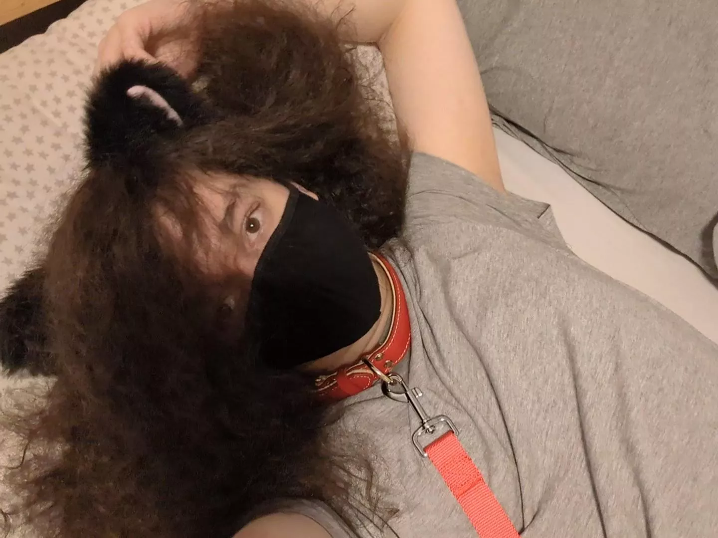 h-hey! why are you on top of me? >:(