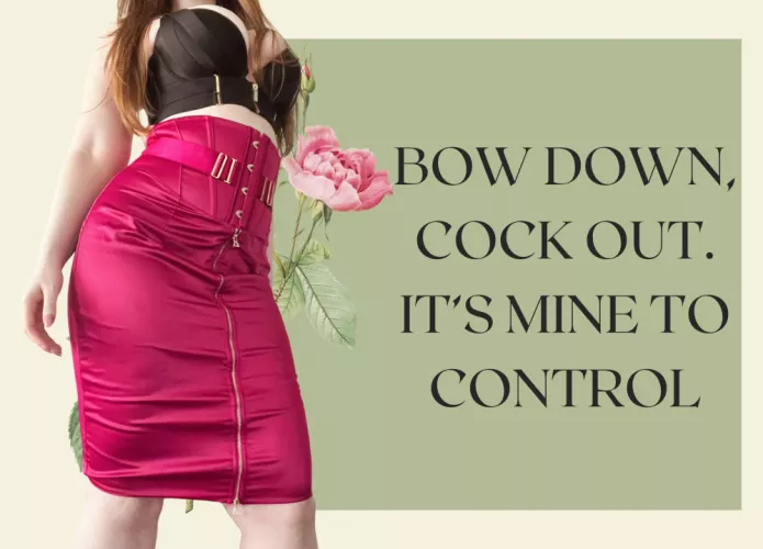 It’s mine to control..