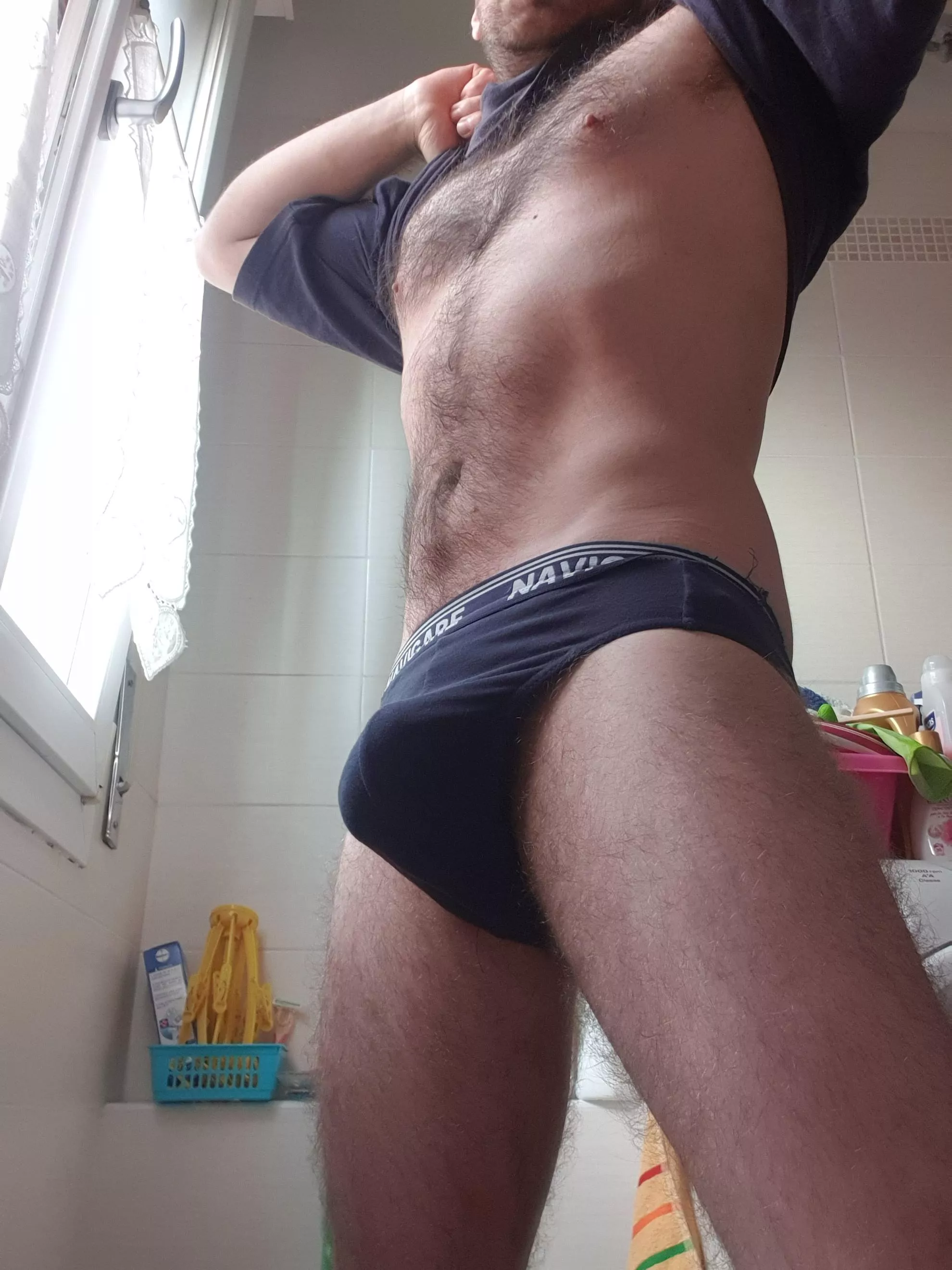 Love when my briefs try to find the space for it