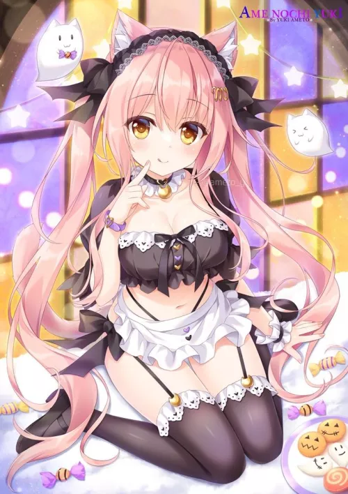 Neko waifu for Halloween