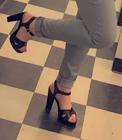 Shoes that I wore to college lunch