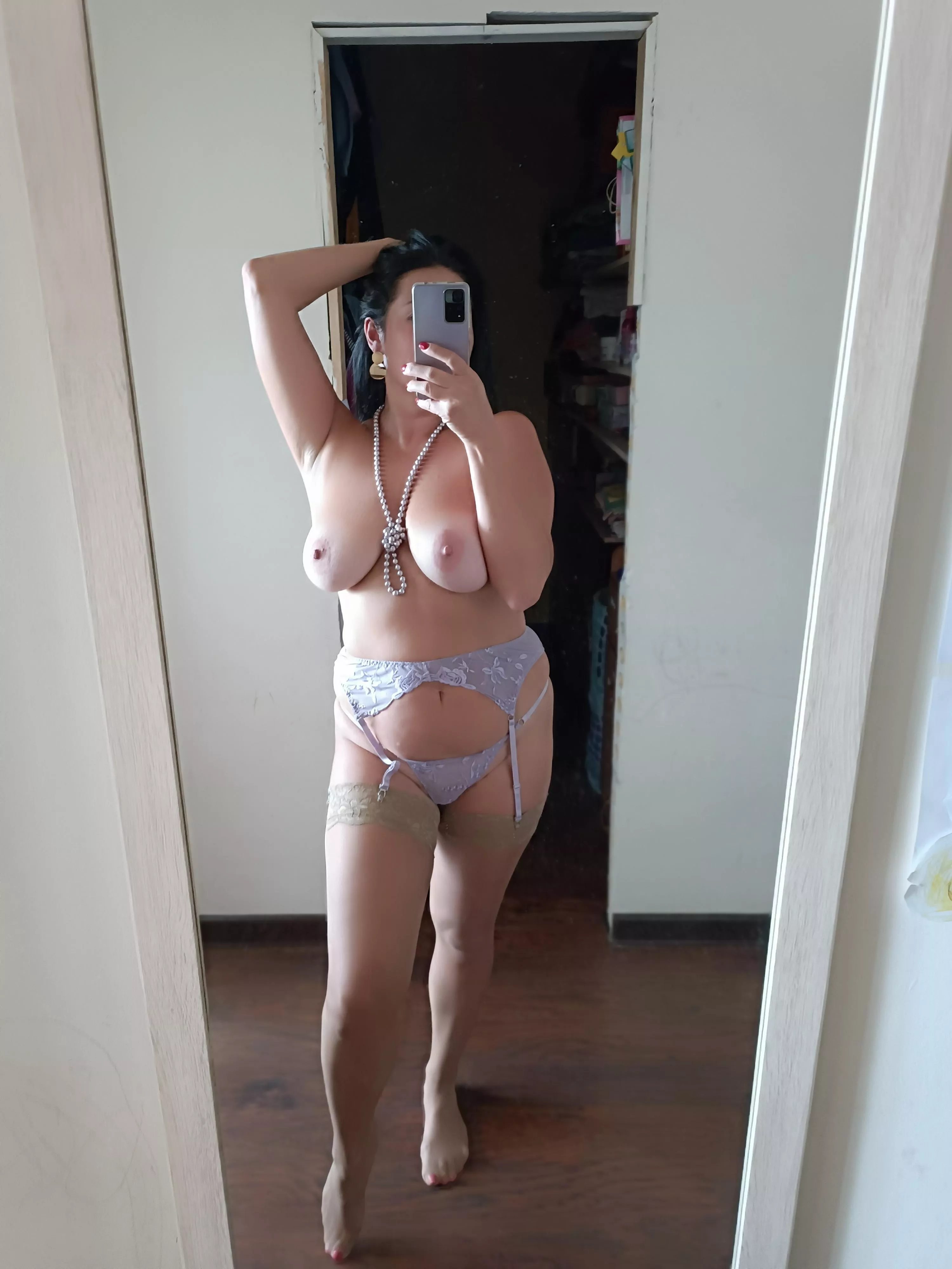 stockings, beads, everything you like