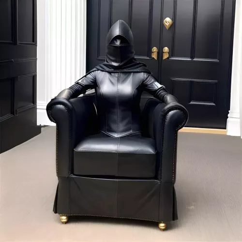 The assassin gets too into her disguise and ends up becoming the wealthy target's chair