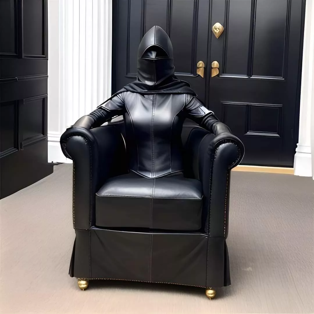 The assassin gets too into her disguise and ends up becoming the wealthy target's chair