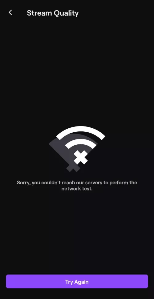 Twitch app server error, kind of. I'll fully explain in my comment.