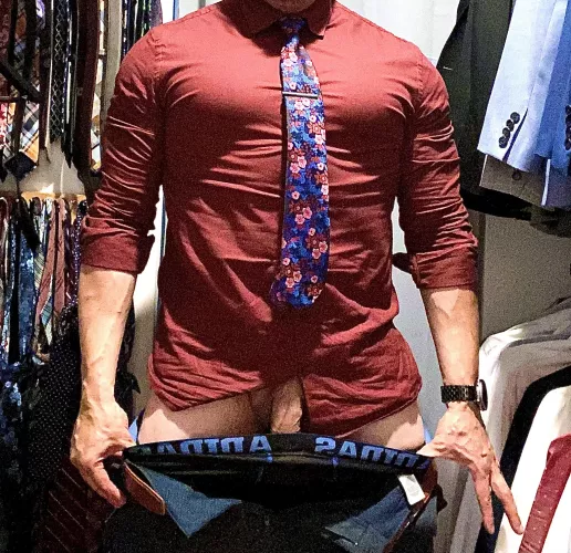 Work clothes off, weekend clothes… off also 😉😈