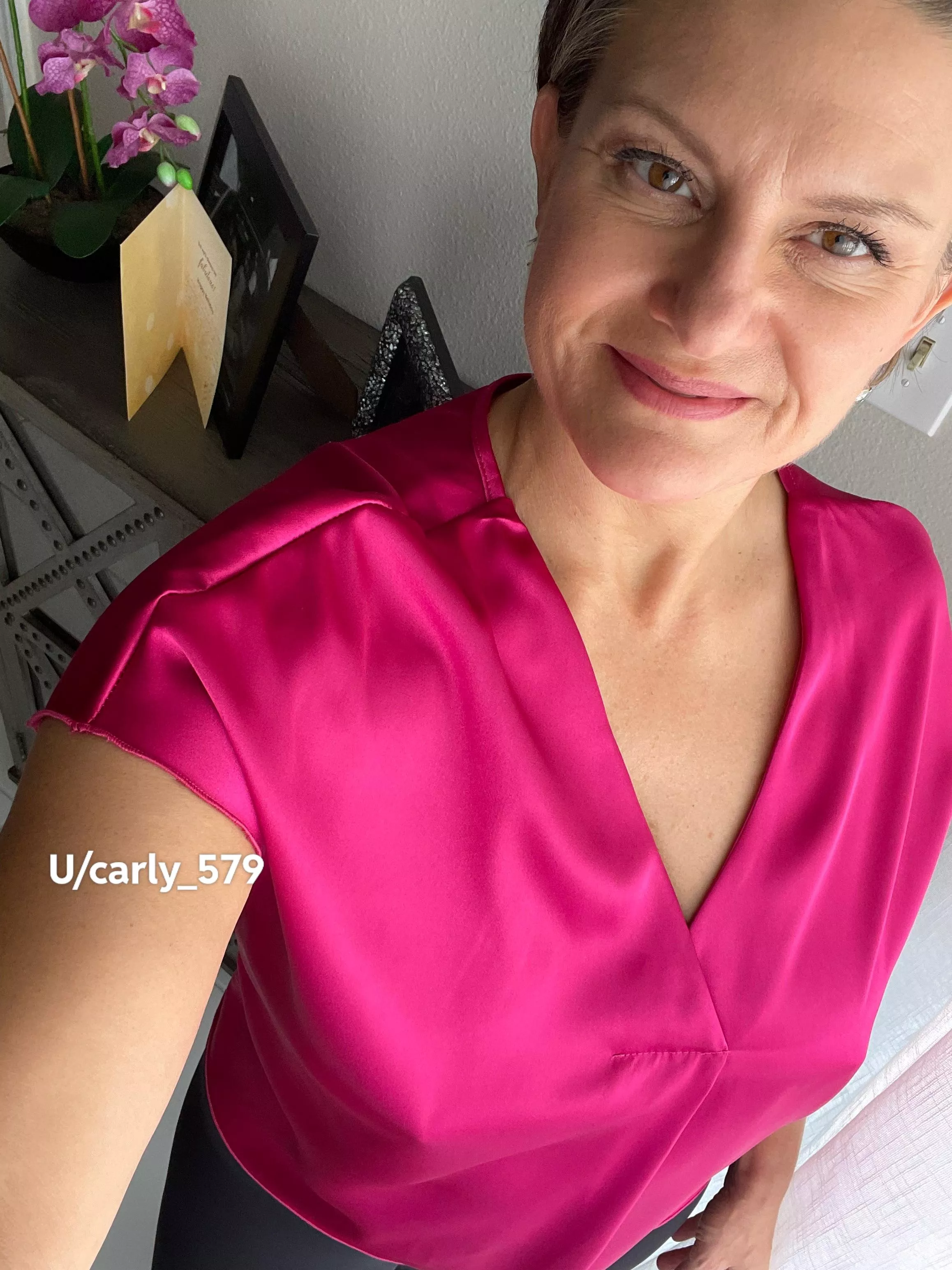 A silk shirt feels so good on my braless nipples.