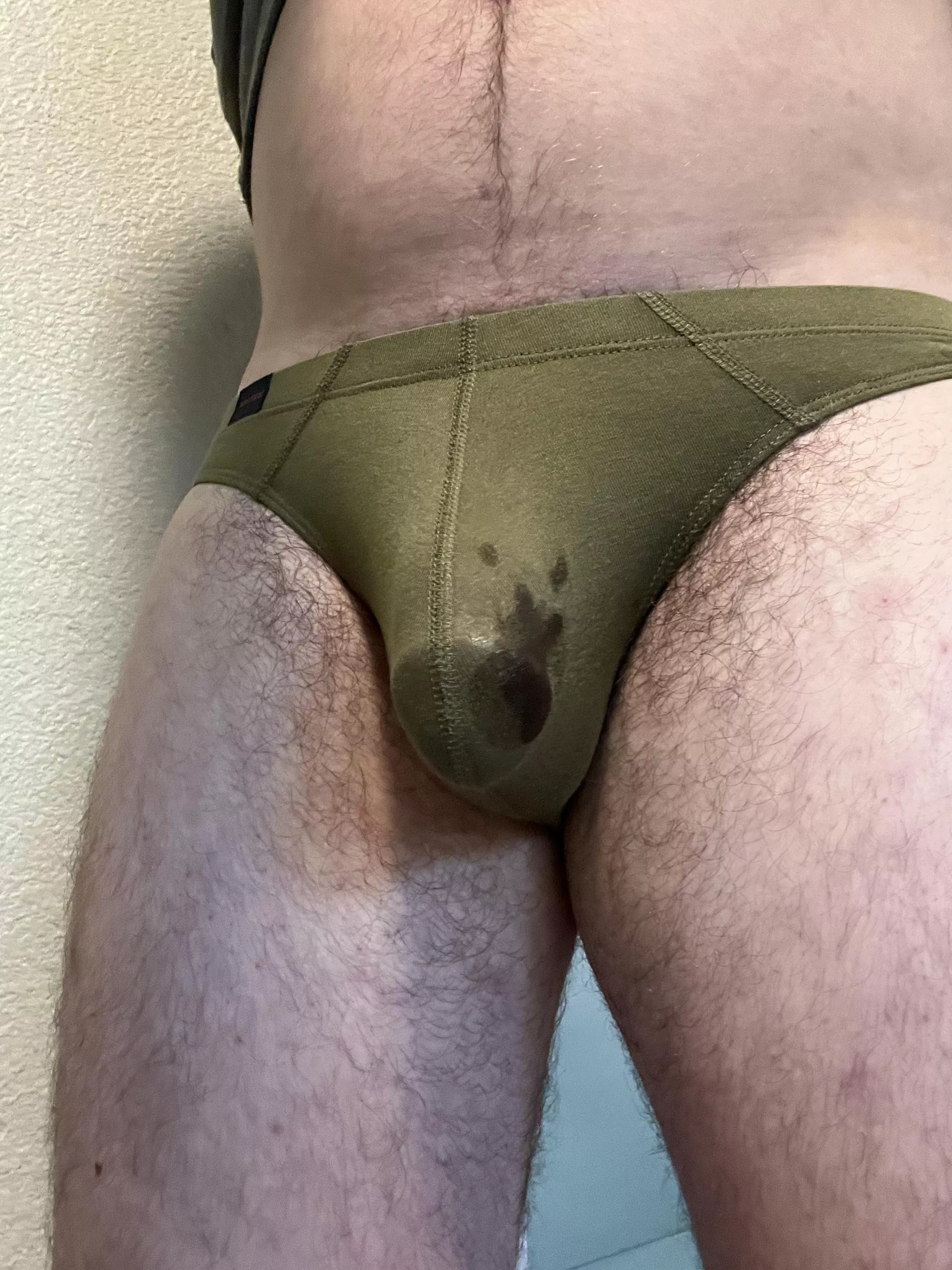 Been edging all morning and made a mess in my briefs
