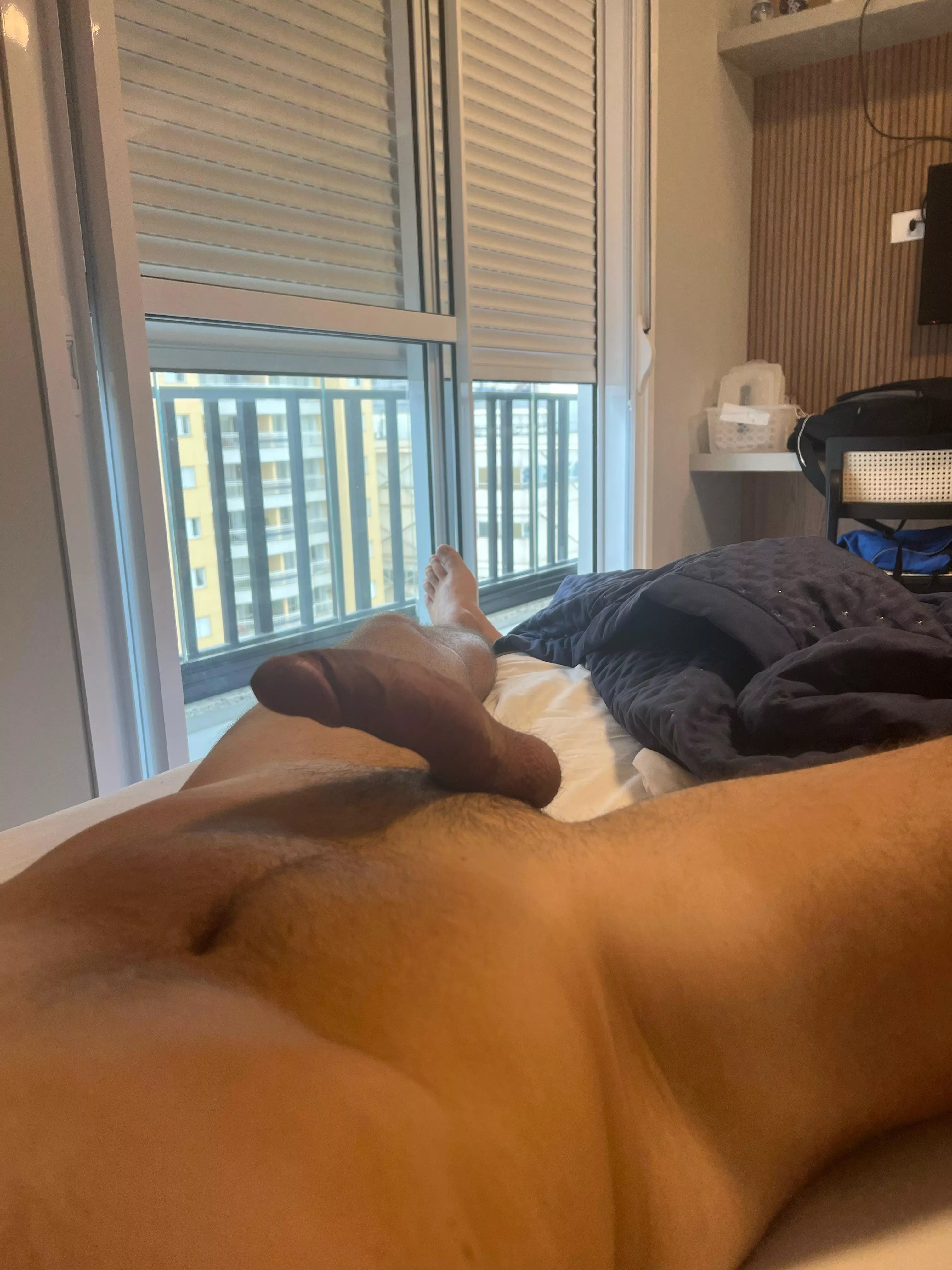 Hope my neighbours don’t mind me staying in bed