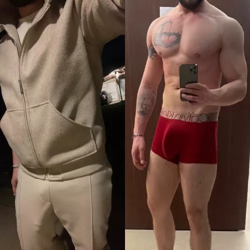 I only wear underwear to swim