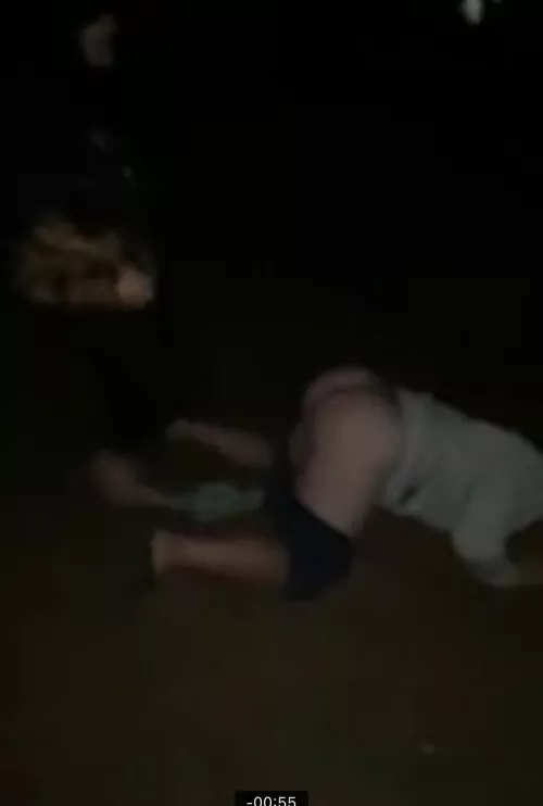 Kicked this bitchboy hard in the balls