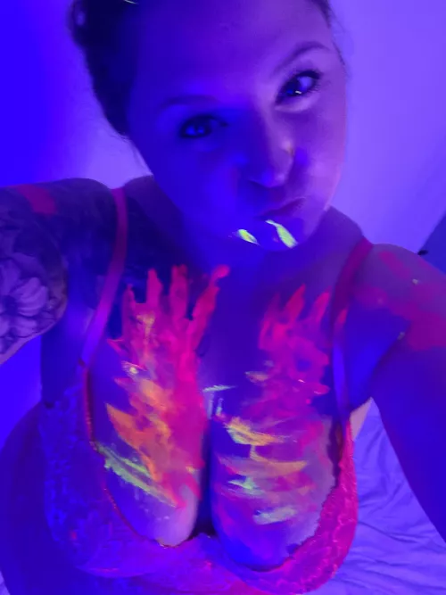 My friend and I made a mess with the body paint! 😈