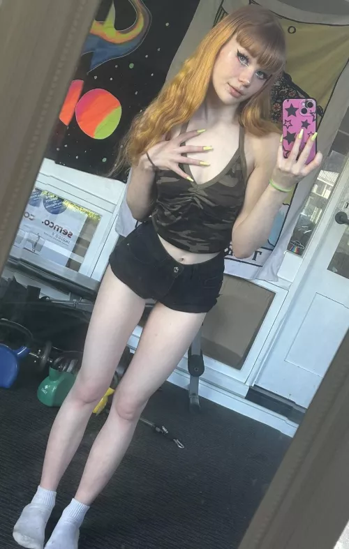 showing off in shorts