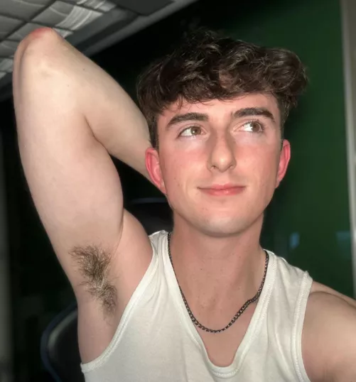 Wearing a tank top so you have easy access… 😏