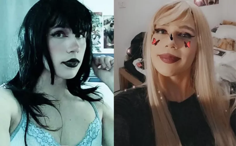 Which hair color suits me more? (*^。^*)