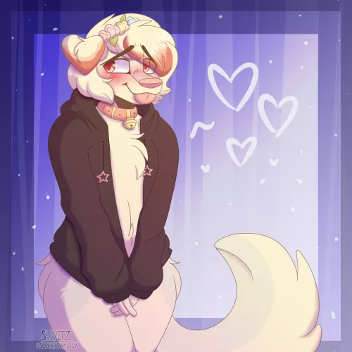>\\\< [art by me, @silverstarlily on Instagram]