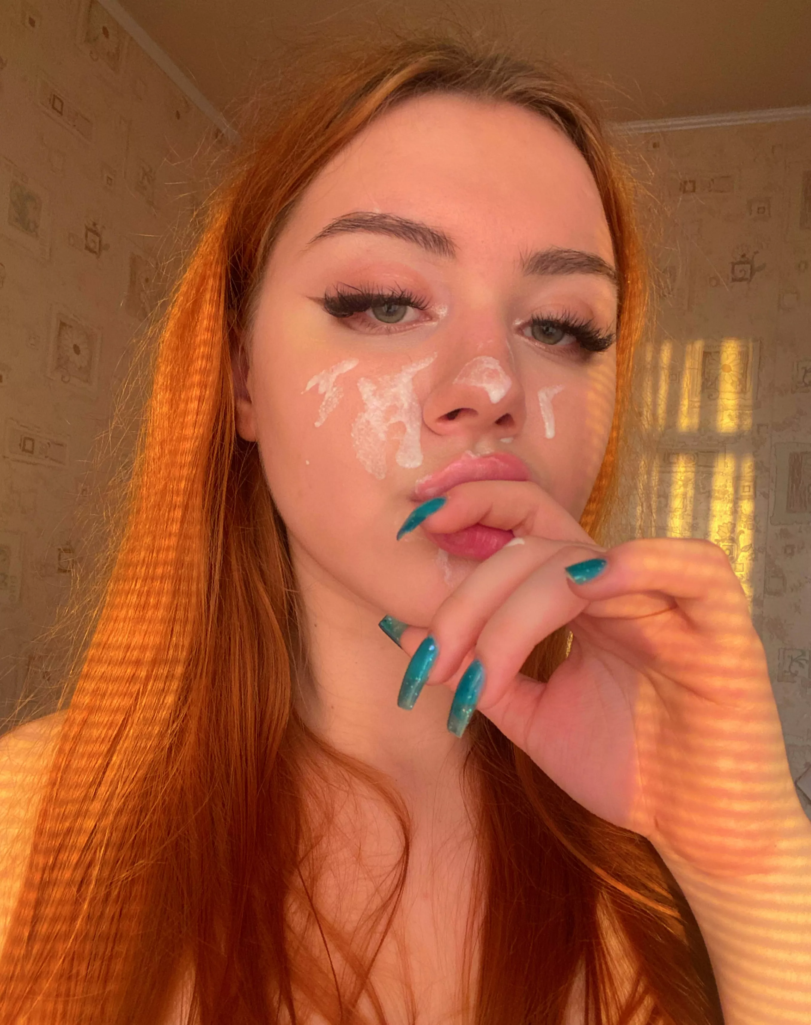 Cum on my face, make my skin softer