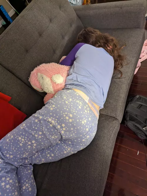 Daddy caught me passed out after class.